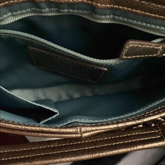 Coach Chelsea Metallic Chain Strap Shoulder Bag/ COA - Picture 9 of 15